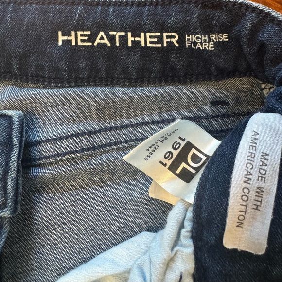 DL1961 Dark Blue Flare Jeans - Picture 7 of 7